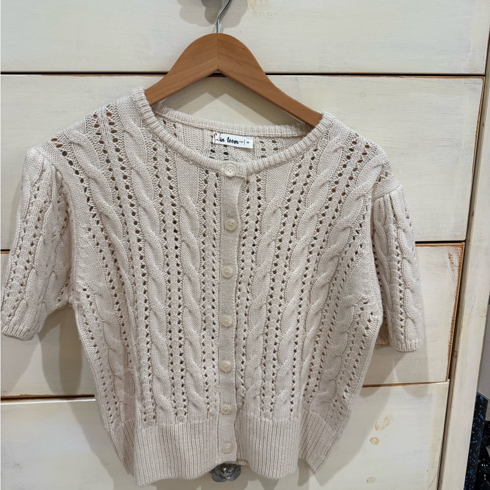In Bloom Soft Cream Knit Sweater